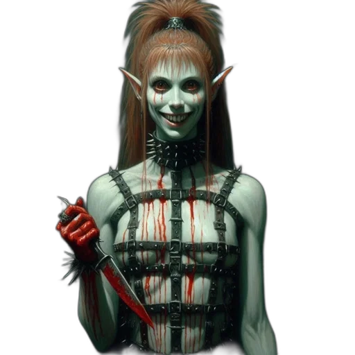 staff, mask, creature, face transparent PNG cut-out