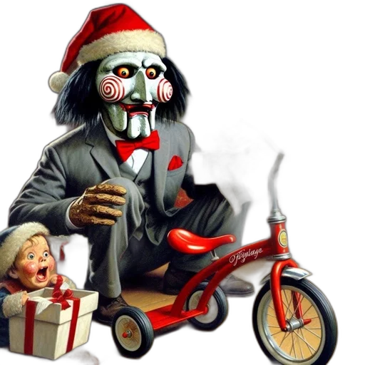 concept art, photorealistic, santa-inspired, figure transparent PNG cut-out