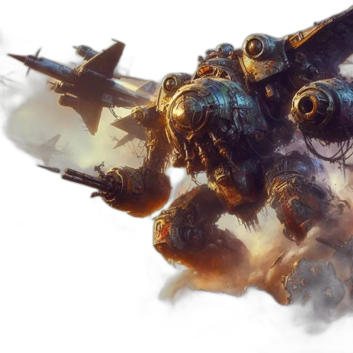 robot, weapon, dragon, concept art transparent PNG cut-out