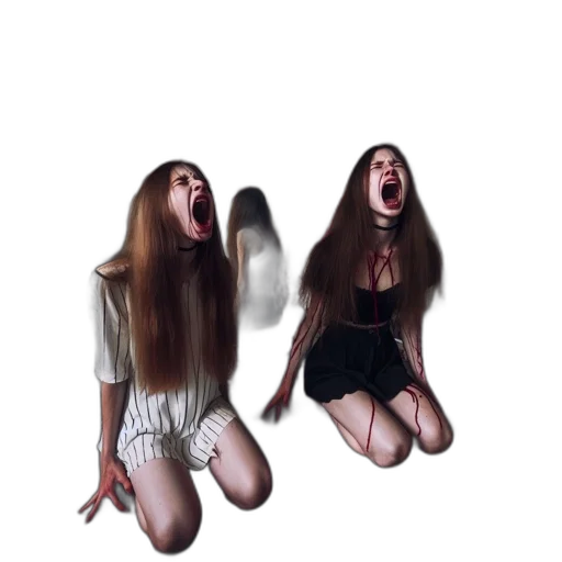 hair, creature, mask, face transparent PNG cut-out