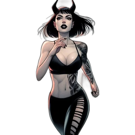 comic book art, concept art, cartoon, fantasy art transparent PNG cut-out