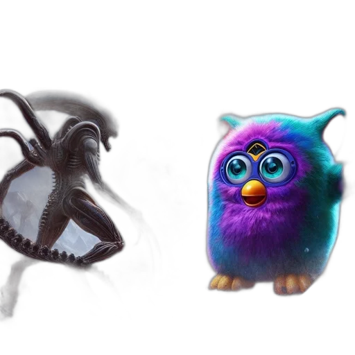 creature, animal, concept art, 3d render transparent PNG cut-out