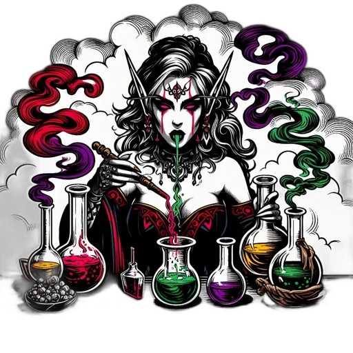 fantasy art, comic book art, concept art, pixel art transparent PNG cut-out
