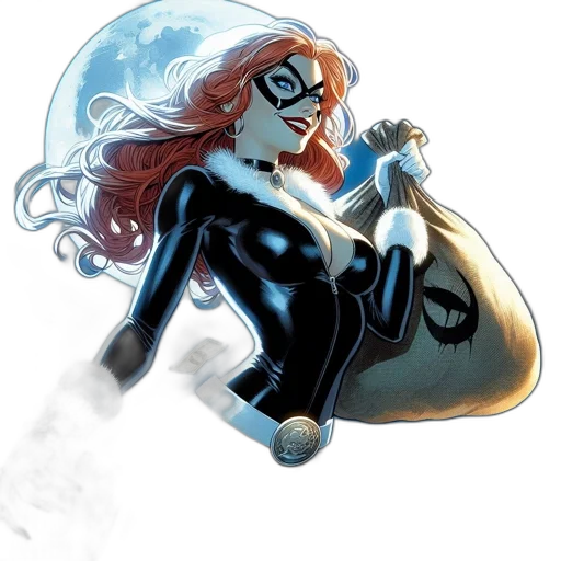 comic book art, concept art, cartoon, woman transparent PNG cut-out