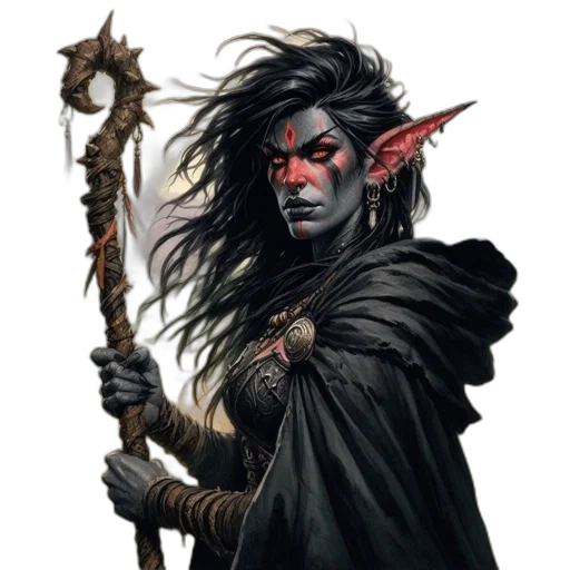 staff, fantasy art, concept art, comic book art transparent PNG cut-out