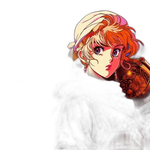 weapon, crown, face, anime transparent PNG cut-out