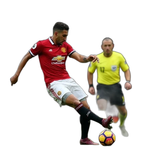 manchester, player, shown, referee transparent PNG cut-out
