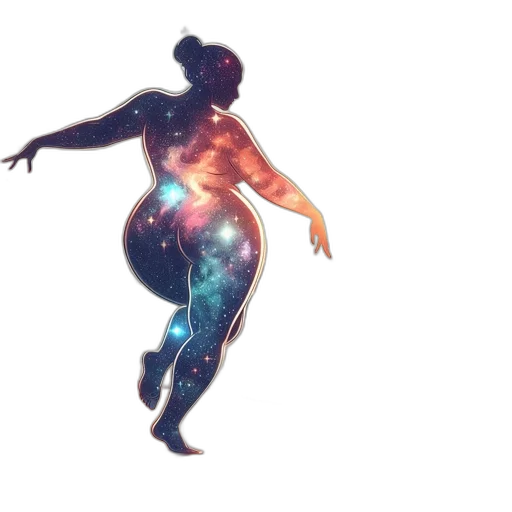 dress, robot, creature, staff transparent PNG cut-out