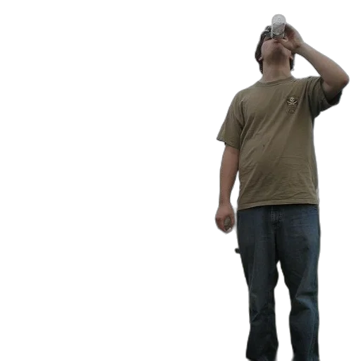 bottle, staff, hat, robot transparent PNG cut-out