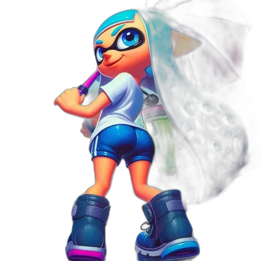 weapon, dress, mask, staff transparent PNG cut-out