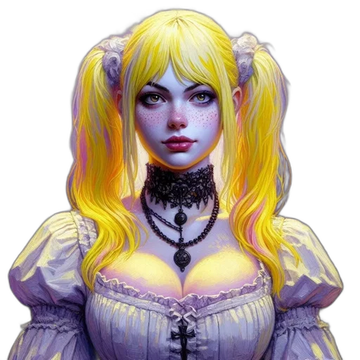 dress, face, fantasy art, concept art transparent PNG cut-out
