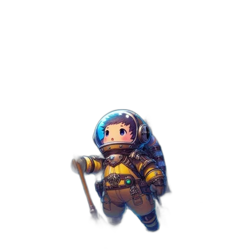 staff, robot, weapon, creature transparent PNG cut-out