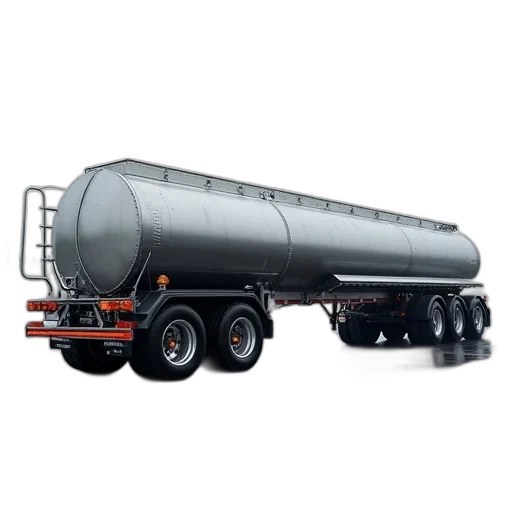 industrial, tanker, trailer, aluminum transparent PNG cut-out