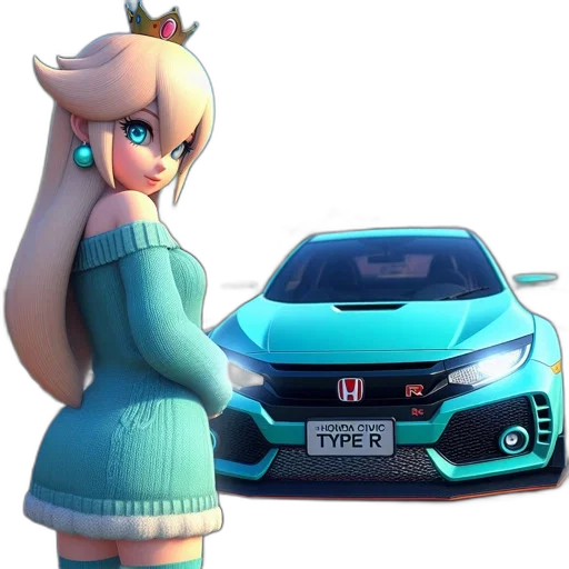 car, robot, dress, 3d render transparent PNG cut-out