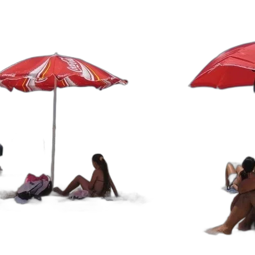 umbrella, furniture, concept art, 3d render transparent PNG cut-out