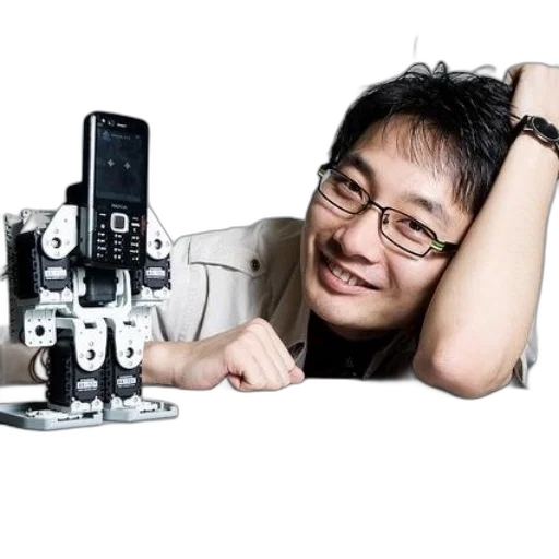 robot, staff, jewelry, man transparent PNG cut-out