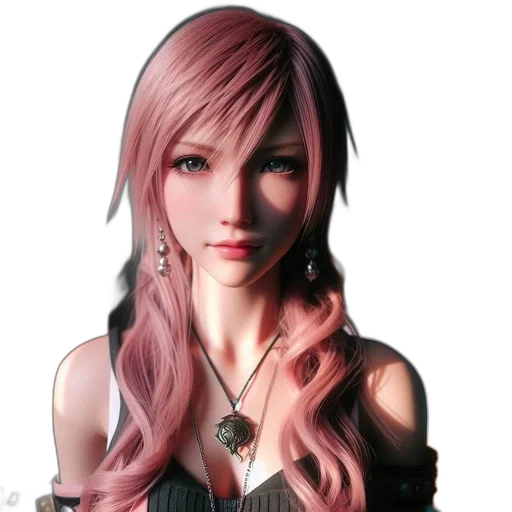 face, 3d render, photorealistic, fantasy art transparent PNG cut-out