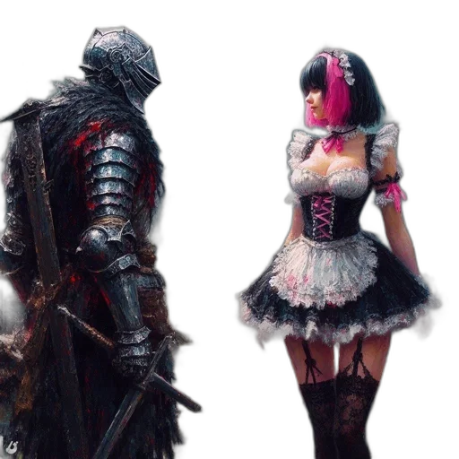 concept art, fantasy art, 3d render, dark transparent PNG cut-out