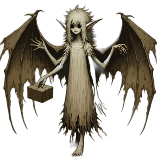 creature, staff, concept art, fantasy art transparent PNG cut-out