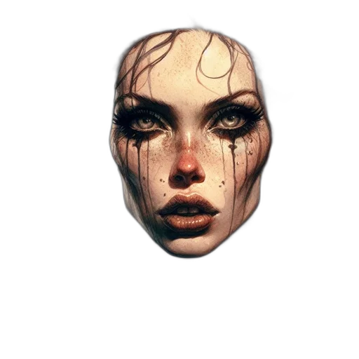 face, mask, jewelry, creature transparent PNG cut-out