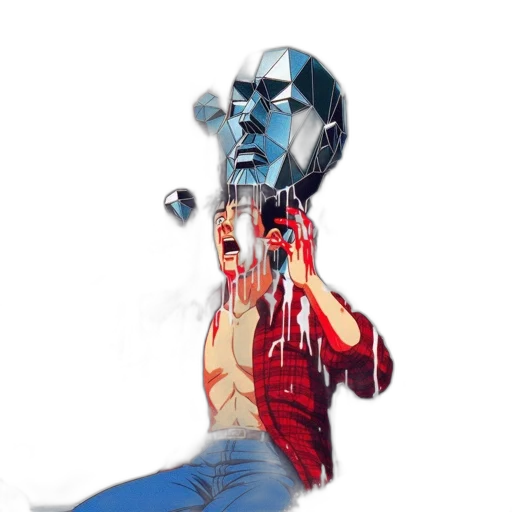 robot, face, mask, concept art transparent PNG cut-out