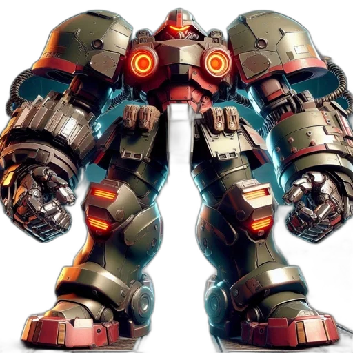 robot, weapon, 3d render, concept art transparent PNG cut-out