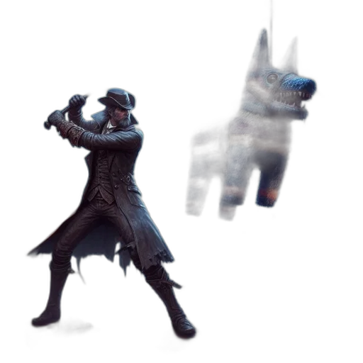 creature, weapon, robot, staff transparent PNG cut-out