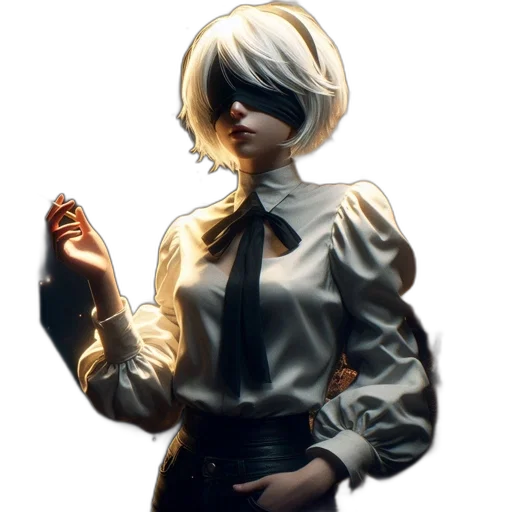 jacket, staff, face, dress transparent PNG cut-out