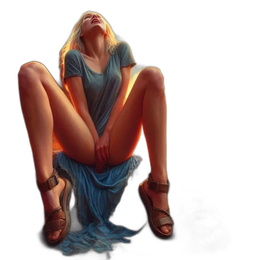 dress, shoes, concept art, fantasy art transparent PNG cut-out