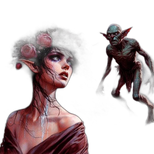 creature, concept art, fantasy art, comic book art transparent PNG cut-out