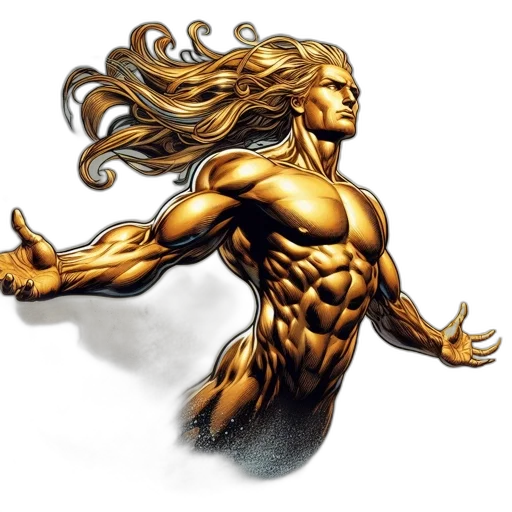 hair, comic book art, concept art, fantasy art transparent PNG cut-out