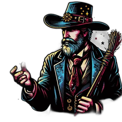 hat, jacket, comic book art, concept art transparent PNG cut-out