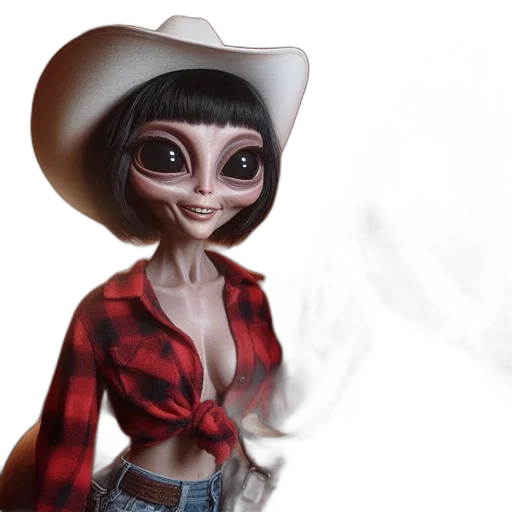 hat, robot, concept art, 3d render transparent PNG cut-out