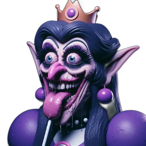 crown, face, staff, creature transparent PNG cut-out