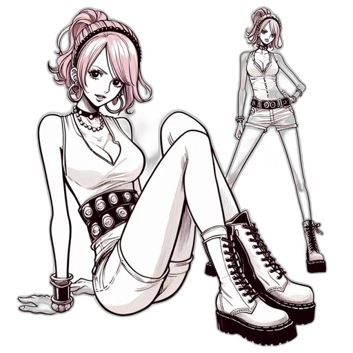 dress, jacket, shoes, concept art transparent PNG cut-out