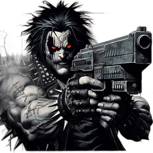 weapon, comic book art, cyberpunk, concept art transparent PNG cut-out