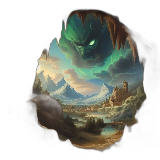 dragon, mask, face, creature transparent PNG cut-out