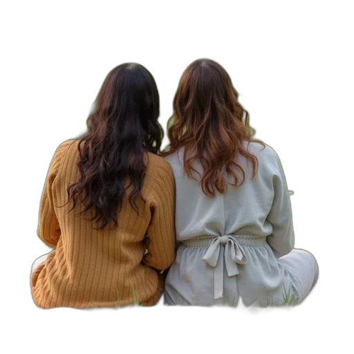 jacket, hair, dress, furniture transparent PNG cut-out