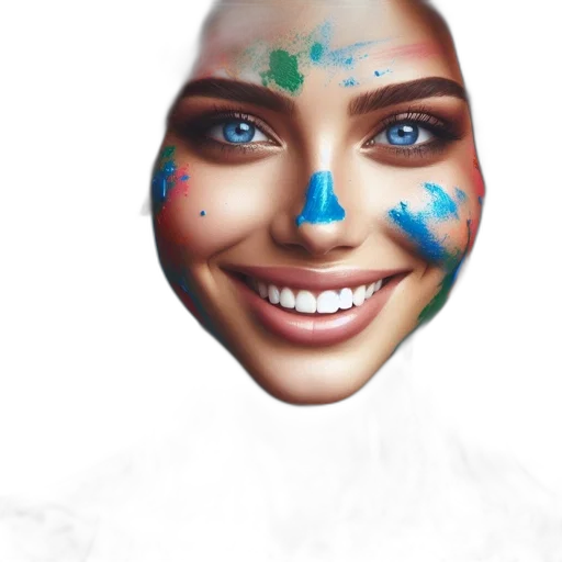 face, mask, crown, jewelry transparent PNG cut-out