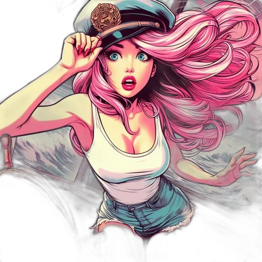 comic book art, anime, fantasy art, concept art transparent PNG cut-out