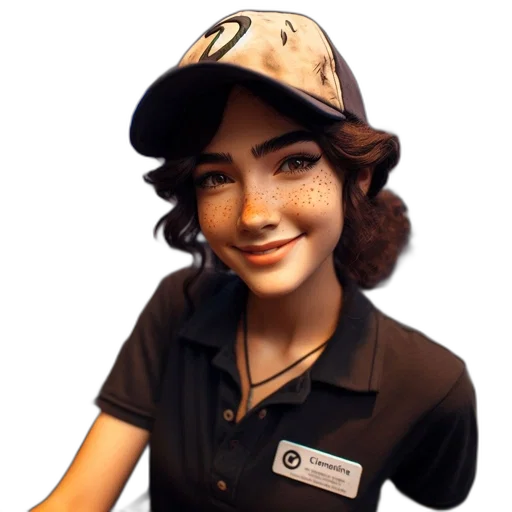 staff, hat, face, animal transparent PNG cut-out