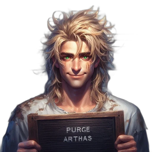 face, staff, hair, sword transparent PNG cut-out