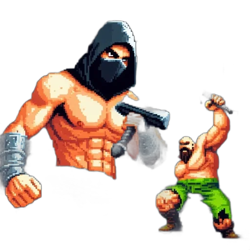 weapon, pixel art, concept art, comic book art transparent PNG cut-out