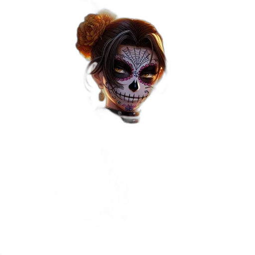 mask, face, creature, staff transparent PNG cut-out