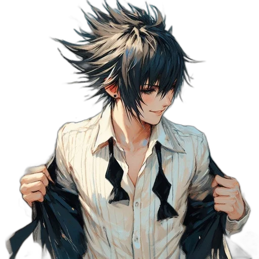 jacket, staff, hair, animal transparent PNG cut-out