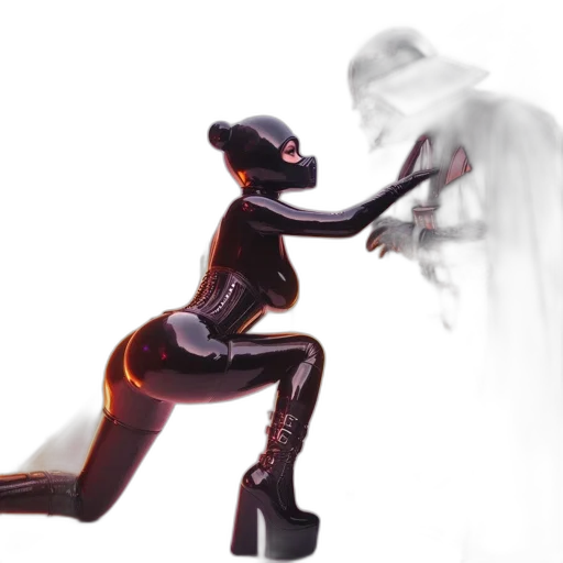 robot, concept art, 3d render, comic book art transparent PNG cut-out