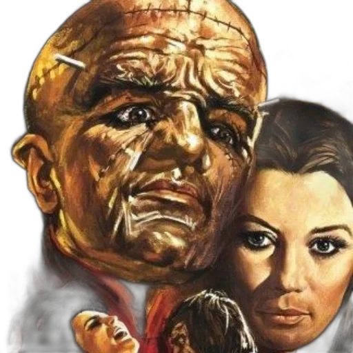 face, mask, comic book art, photorealistic transparent PNG cut-out