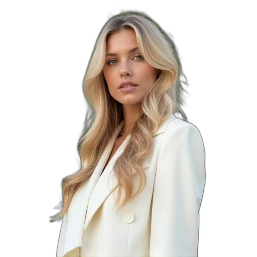 jacket, staff, dress, hair transparent PNG cut-out
