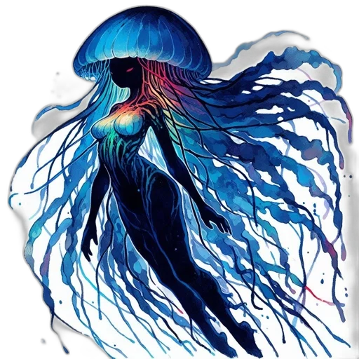 hair, creature, dress, concept art transparent PNG cut-out