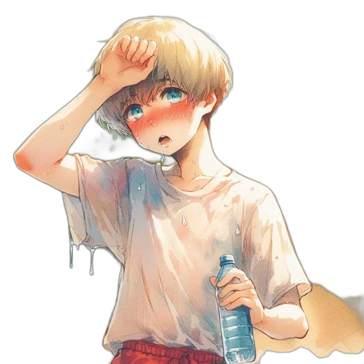 bottle, weapon, creature, hair transparent PNG cut-out